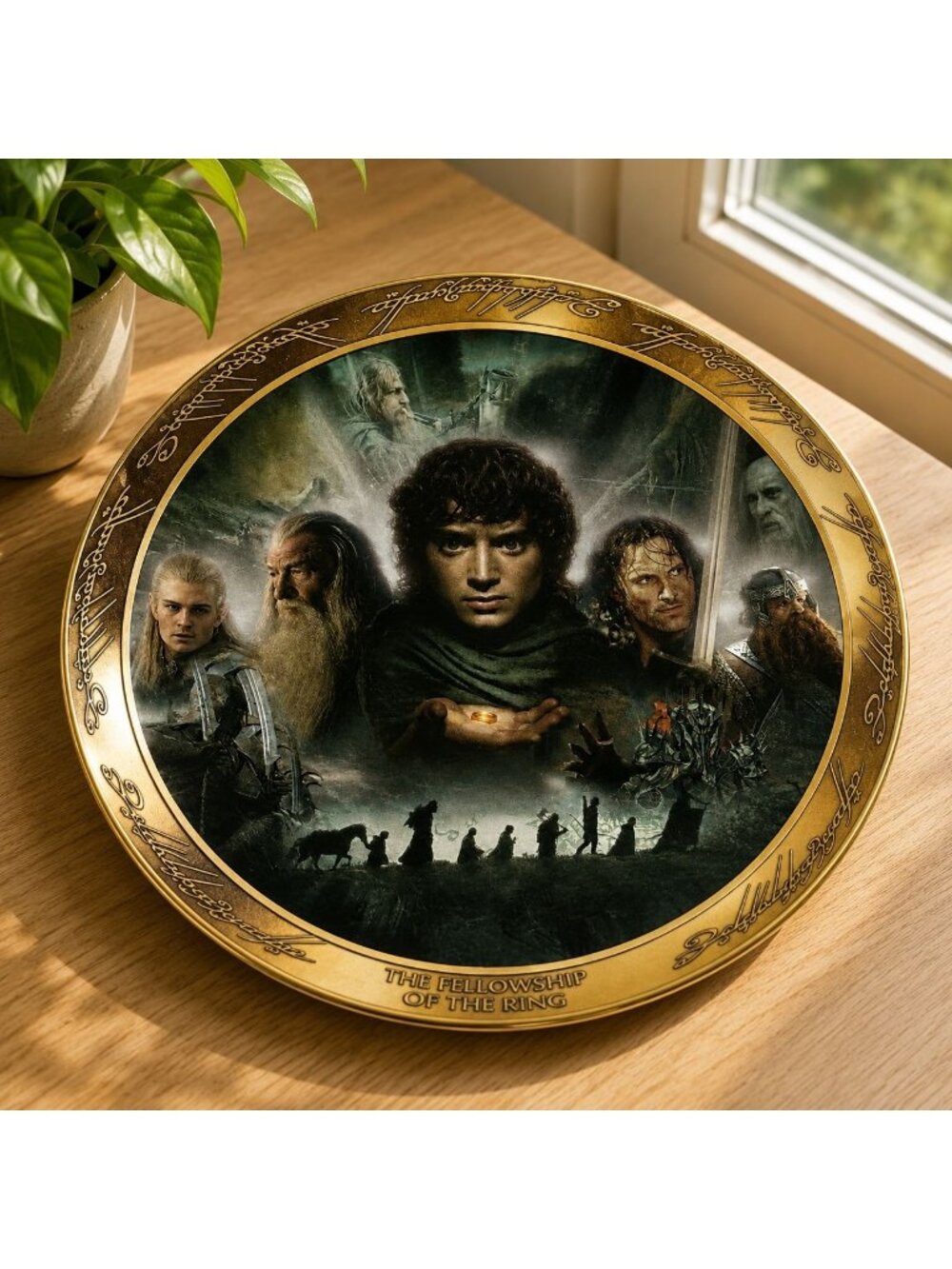 The Lord Of The Rings Fellowship Collectible Plate By Bradford Exchange